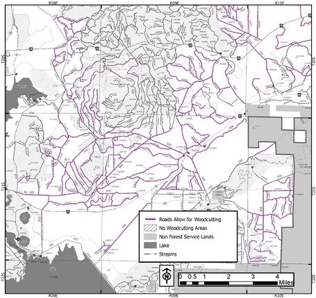 Deschutes NF - Bend Fort Rock RD - Roadside 2 Firewood Map Preview 1
