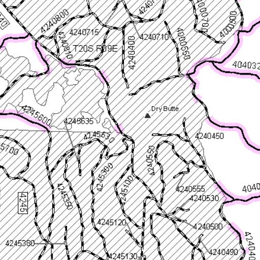 Rodear Rd Maps Deschutes NF - Bend Fort Rock RD - Roadside 2 Firewood Map by US Forest ...