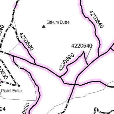 Deschutes NF - Bend Fort Rock RD - Roadside 4 Firewood Map Preview 3