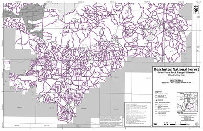 Deschutes NF - Bend Fort Rock RD South - Firewood Map Preview 1