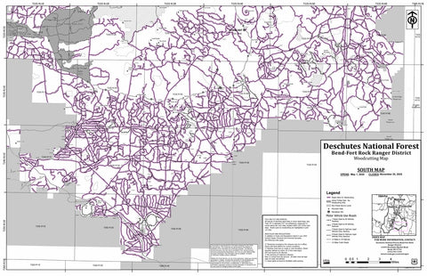Deschutes NF - Bend Fort Rock RD South - Firewood Map Preview 1