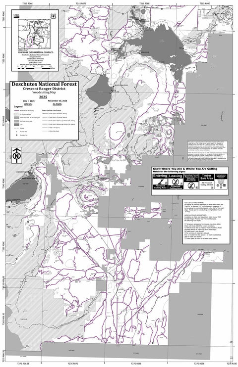 Deschutes NF - Crescent RD - Firewood Map - Roadside Preview 1