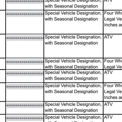 Deschutes NF - Motor Vehicle Use Map - Map # 3 Preview 3