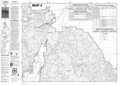 Deschutes NF - Motor Vehicle Use Map - Map # 4 Preview 1