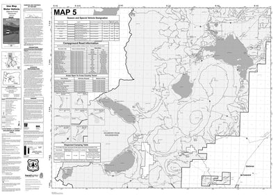 Deschutes NF - Motor Vehicle Use Map - Map # 5 Preview 1