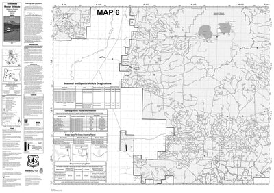 Deschutes NF - Motor Vehicle Use Map - Map # 6 Preview 1