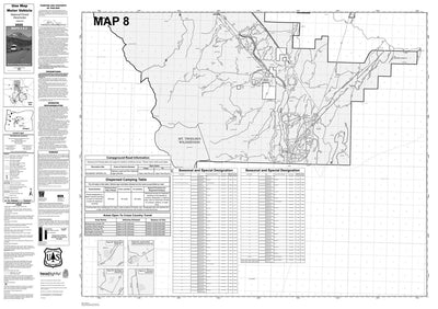 Deschutes NF - Motor Vehicle Use Map - Map # 8 Preview 1