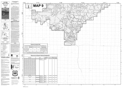 Deschutes NF - Motor Vehicle Use Map - Map # 9 Preview 1