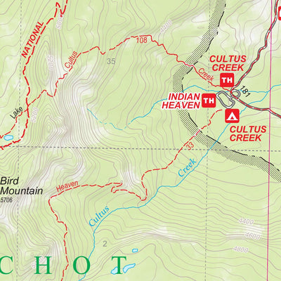 Indian Heaven Wilderness Map Preview 3