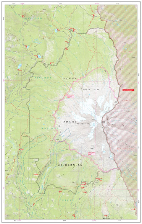 Mount Adams Wilderness Map Preview 1