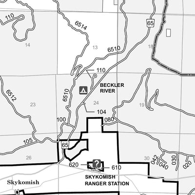 Mount Baker-Snoqualmie NF - Motor Vehicle Use Map - Skykomish RD Preview 3
