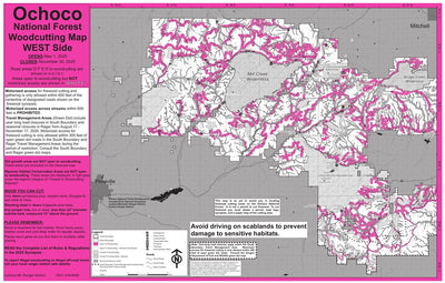 Ochoco NF - Firewood Map - West Side Preview 1
