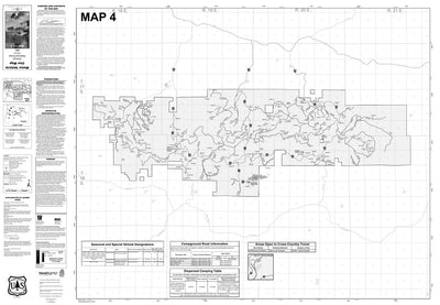 Ochoco NF - Motor Vehicle Use Map - Map # 4 Preview 1