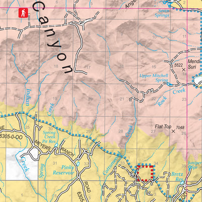 Owyhee Canyon Country Recreation Map South Preview 3