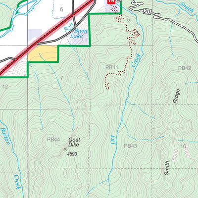 Cowlitz Valley Ranger District Map East Preview 2