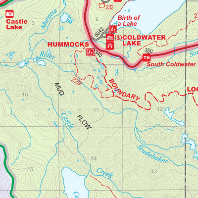 Mount St. Helens NVM and Ranger District Map North Preview 3