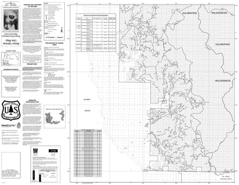 Rogue River-Siskiyou National Forest - Motor Vehicle Use Map - Gold Beach RD South Preview 1