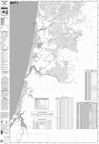 Siuslaw NF - Central Coast RD - Map 3 - Motor Vehicle Use Map Preview 1