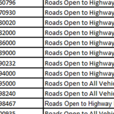 Siuslaw NF - Central Coast RD - Map 3 - Motor Vehicle Use Map Preview 3