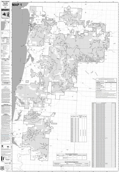 Siuslaw NF - Hebo RD - Map 1- Motor Vehicle Use Map Preview 1