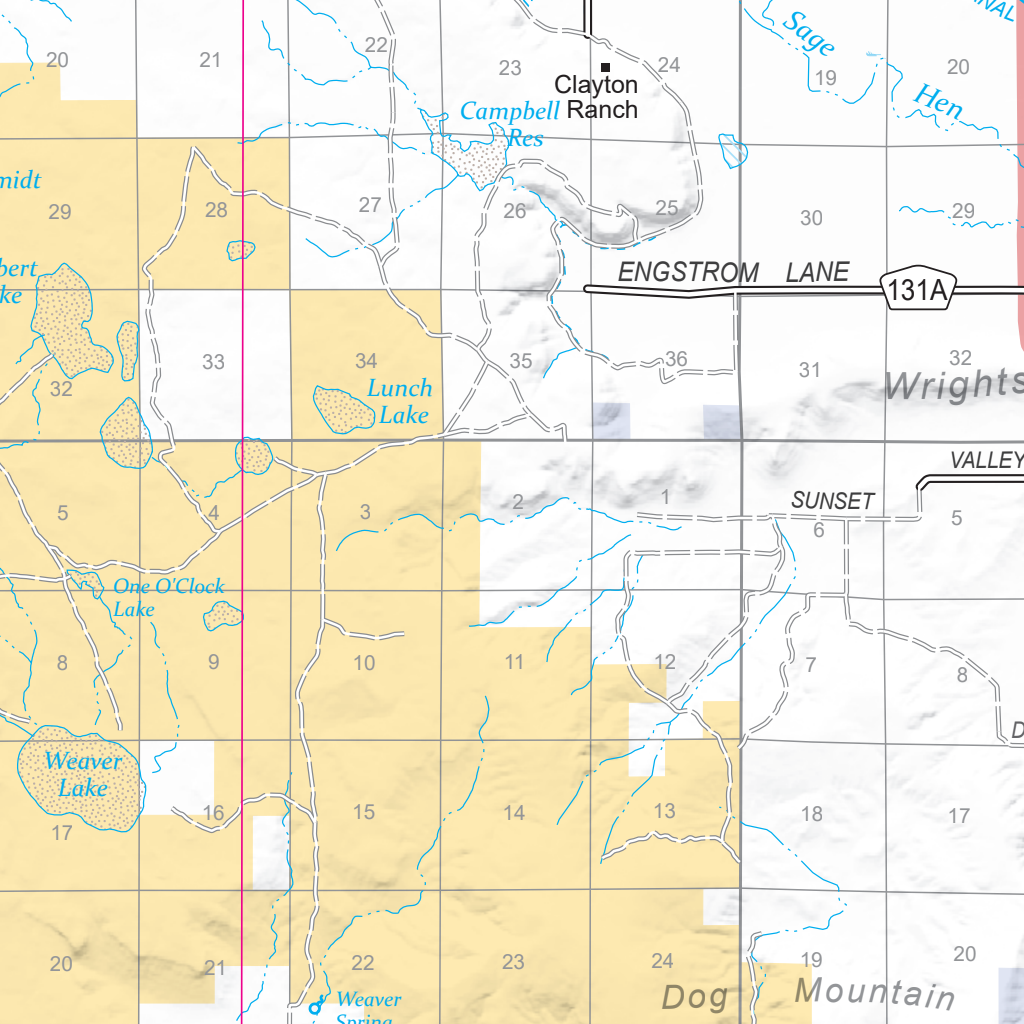 Steens High Desert Country Recreation Map North by US Forest Service R6 ...