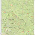 Trapper Creek Wilderness Map Preview 1