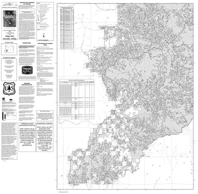 Umpqua NF - Tiller RD (WEST) - Motor Vehicle Use Map Preview 1