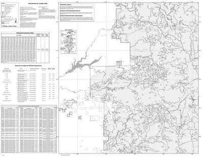 Willamette NF - Sweet Home RD - Motor Vehicle Use Map Preview 1