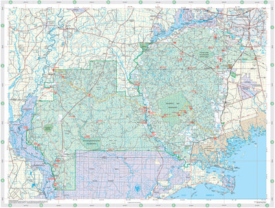 Apalachicola National Forest Visitor Map Preview 1