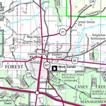 US Forest Service R8 Bienville National Forest, Forest Visitor Map digital map