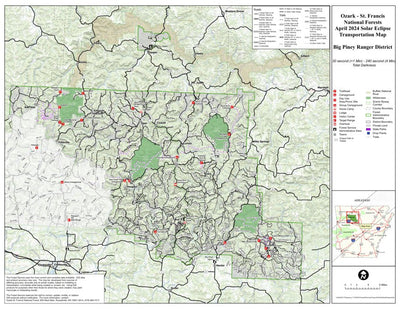 US Forest Service R8 BigPineyRD Transportation digital map