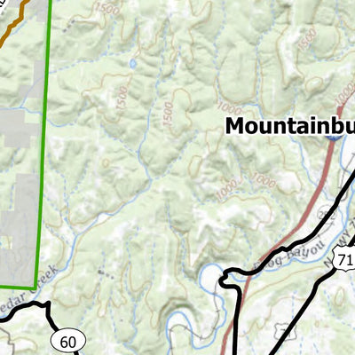US Forest Service R8 Boston Mountain Ranger District, Ozark NF, Eclipse Path digital map