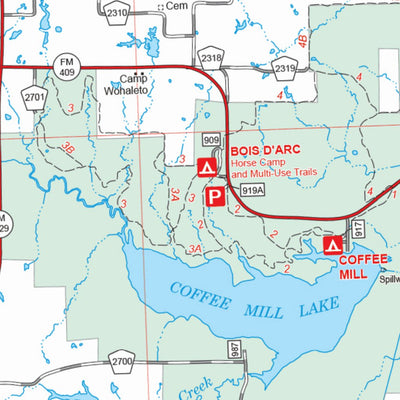 US Forest Service R8 Caddo National Grassland, Forest Visitor Map, FVM bundle exclusive