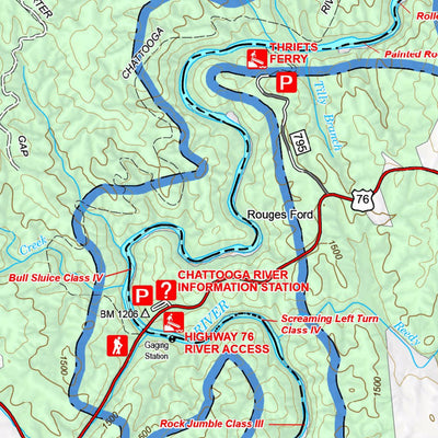 US Forest Service R8 Chattooga National Wild and Scenic River - South digital map