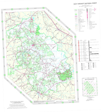 US Forest Service R8 Davy Crockett National Forest Visitor Map digital map