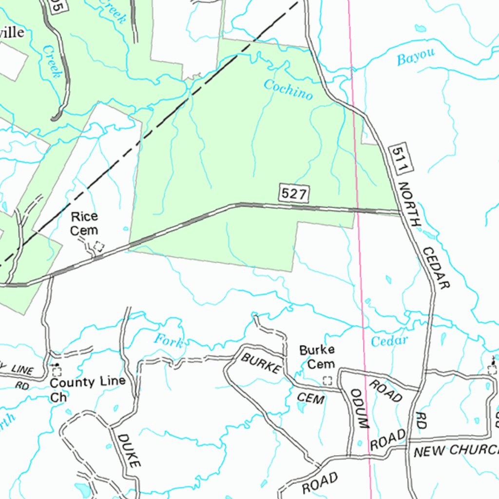 Davy Crockett National Forest Visitor Map by US Forest Service R8