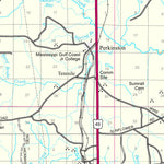 US Forest Service R8 De Soto National Forest, Forest Visitor Map digital map