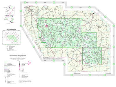 US Forest Service R8 De Soto National Forest Visitor Map Chickasawhay District digital map