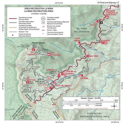 El Yunque National Forest Inset Map Preview 1