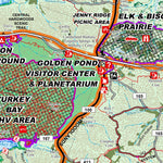 US Forest Service R8 Land Between the Lakes North, Visitor Map digital map