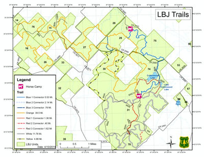 US Forest Service R8 Lyndon B. Johnson Grassland Trails digital map