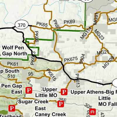 US Forest Service R8 Mena Oden Ranger District, Ouachita NF, Eclipse Path digital map