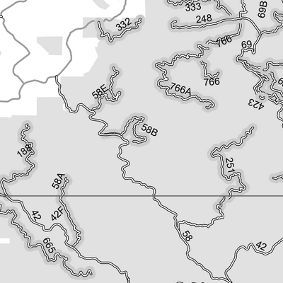 Motor Vehicle Use Map, MVUM, Blue Ridge District, Chattahoochee-Oconee National Forest Preview 2