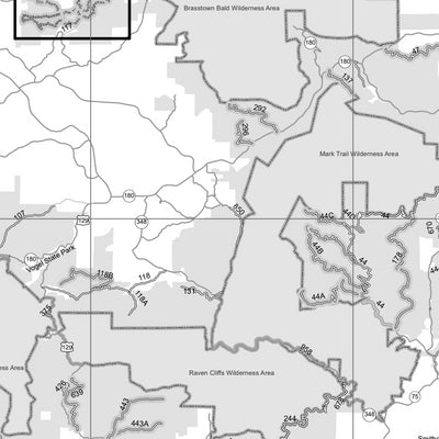 Motor Vehicle Use Map, MVUM, Blue Ridge District, Chattahoochee-Oconee National Forest Preview 3