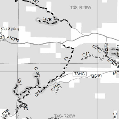 Motor Vehicle Use Map, MVUM, Caddo and Womble District, Ouachita National Forests Preview 2