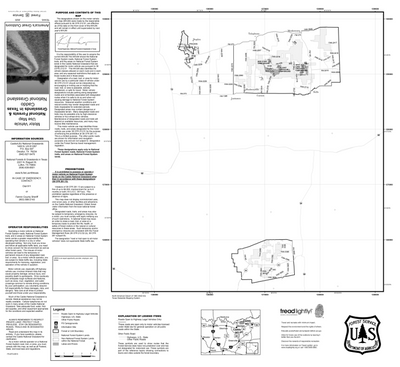 Motor Vehicle Use Map, MVUM, Caddo National Grassland Preview 1