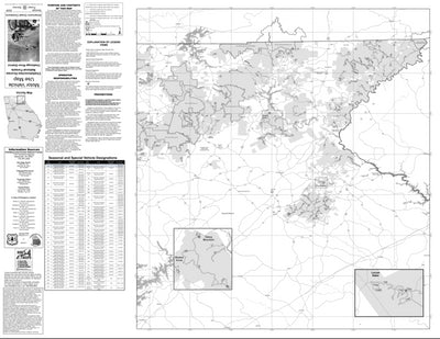 Motor Vehicle Use Map, MVUM, Chattooga River District, Chattahoochee-Oconee National Forest Preview 1