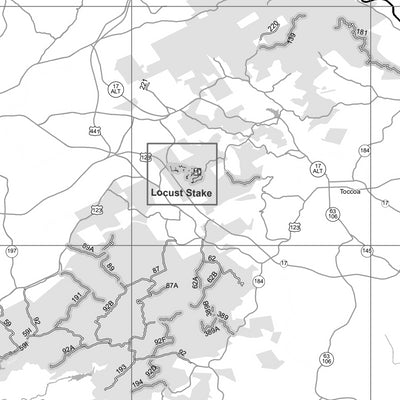 Motor Vehicle Use Map, MVUM, Chattooga River District, Chattahoochee-Oconee National Forest Preview 3
