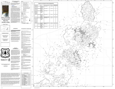 Motor Vehicle Use Map, MVUM, Cumberland District, Daniel Boone National Forest Preview 1