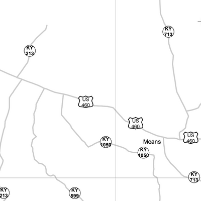 Motor Vehicle Use Map, MVUM, Cumberland District, Daniel Boone National Forest Preview 2